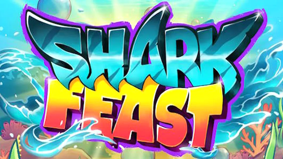 Shark Feast স্লট গেমের নিয়ন আলোর সমুদ্রের নিচের দৃশ্য