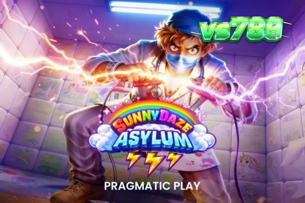 Sunnydaze Asylum স্লটের নিয়ন এবং হরর থিমযুক্ত গ্রিড